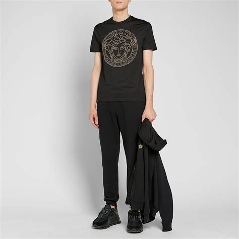 Versace Medusa Embroidered Sweat Pant Black 